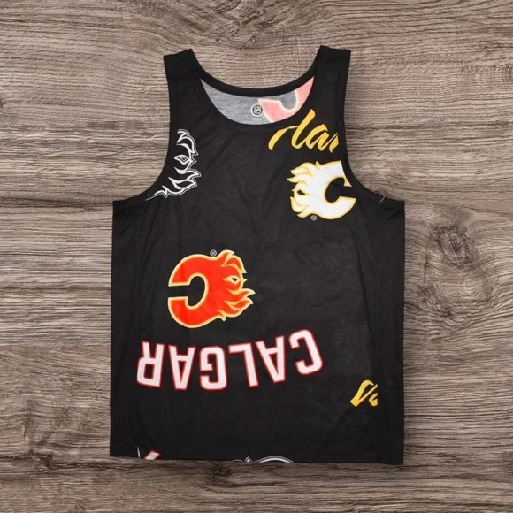 $8 Add-On 🆕Mens | Calgary Flames Graphic Tank Top - Picture 4 of 9